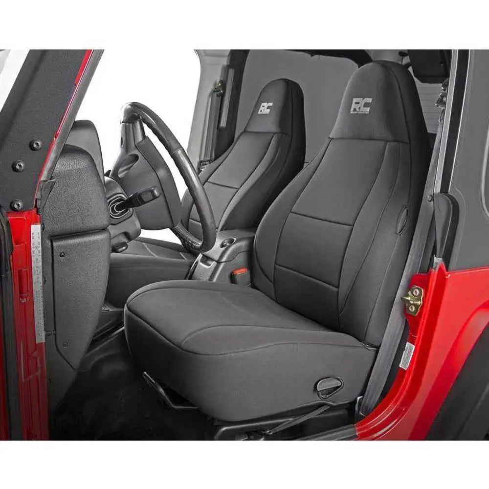 Setetrekk i Neopren Svart Rough Country - Jeep Wrangler Tj 97-02