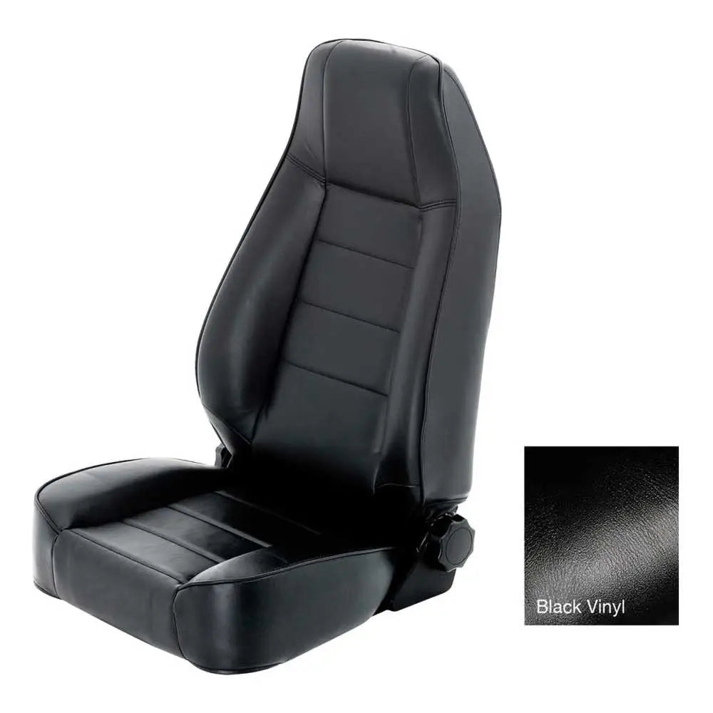 Setetrekk i Svart Vinyl i Factory Style Passform for Jeep Wrangler Tj 97-06