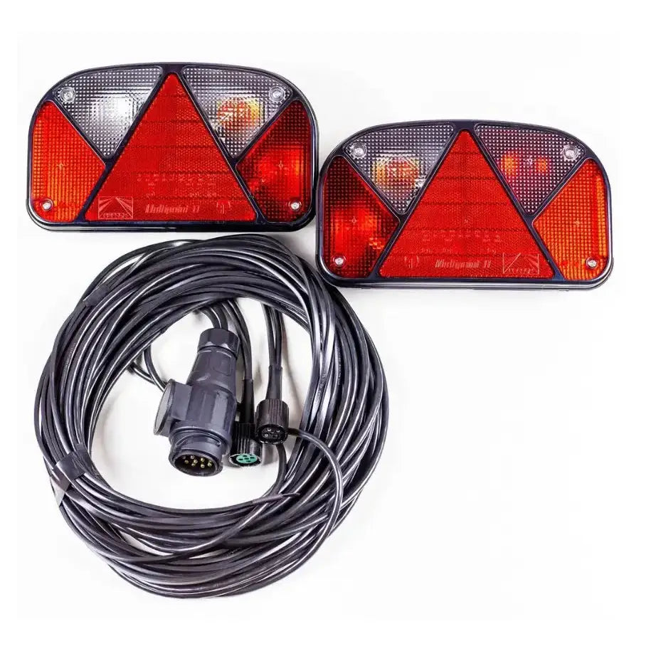Sett Aspöck Multipoint Ii Baklys med 7 m 13-pin