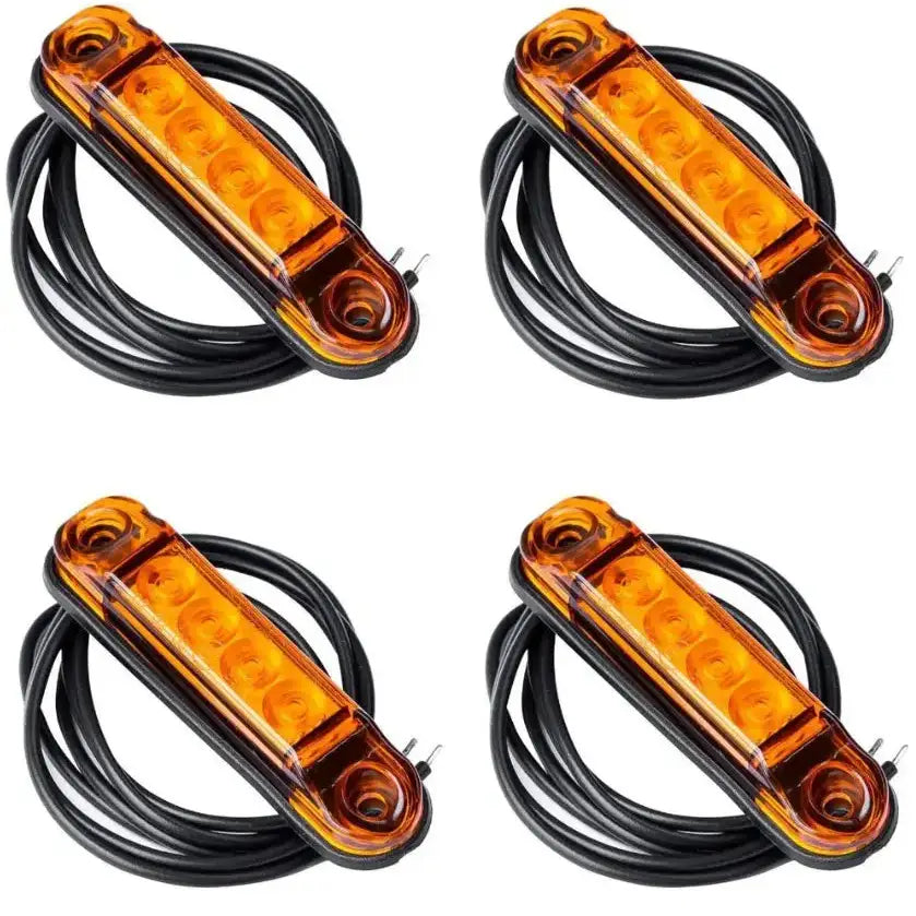 Sett med 4x Horpol Slim Oransje Led-klaringslamper