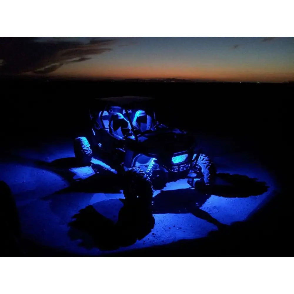 Shark Led Lys Rgb Multi-color Bluetooth-kontroll 4 Stk
