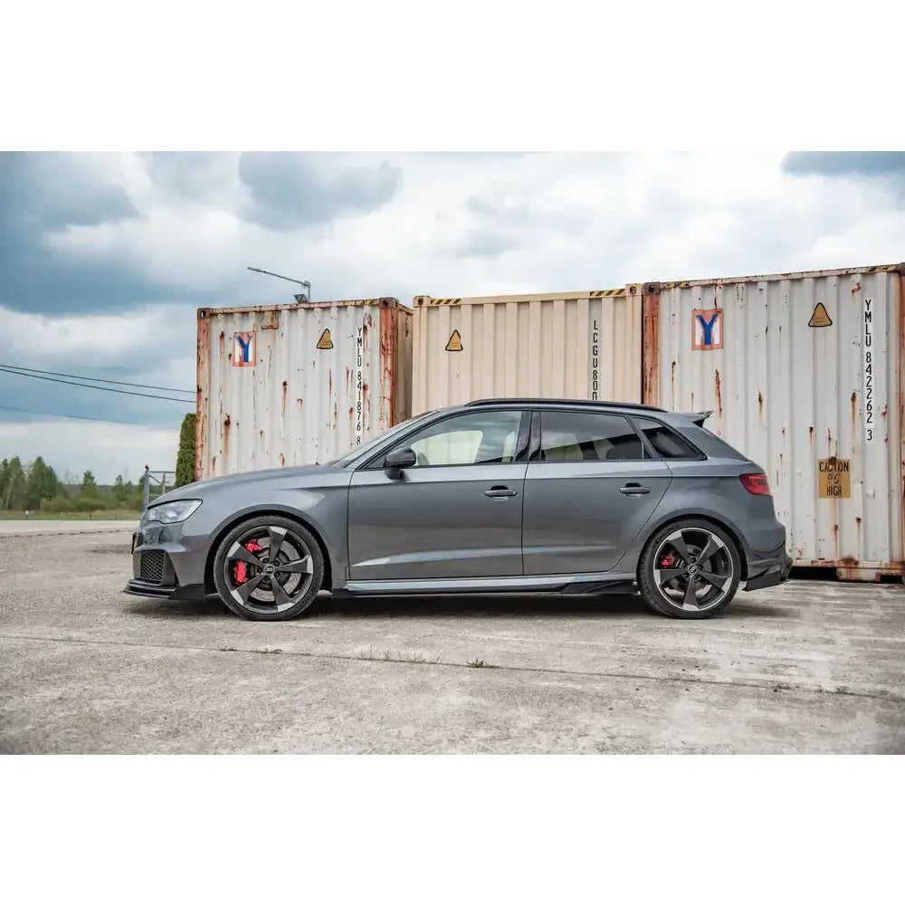 Sideskjørt Diffusere Racing + Flaps Audi Rs3 8v Sportback