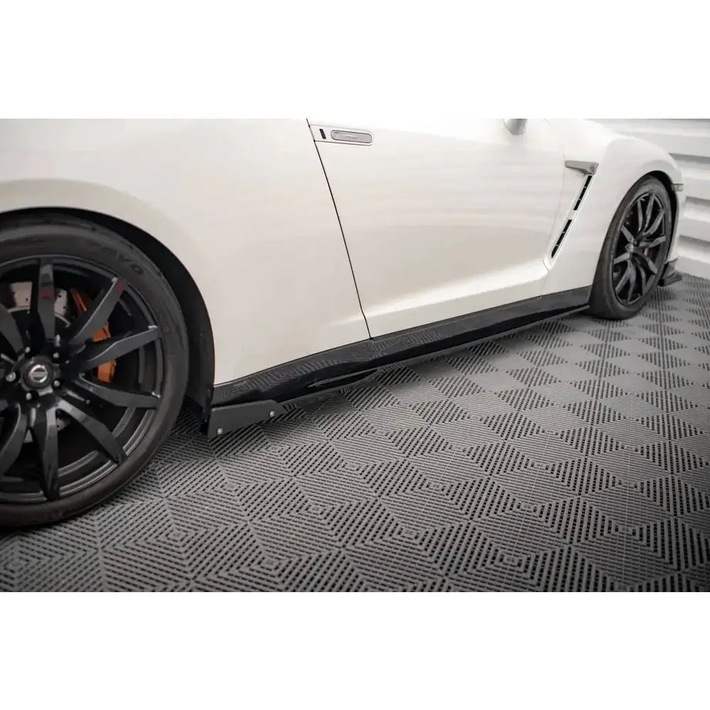 Sideskjørt Lepper V.1 + Flaps - Nissan Gtr R35 Facelift 11-16
