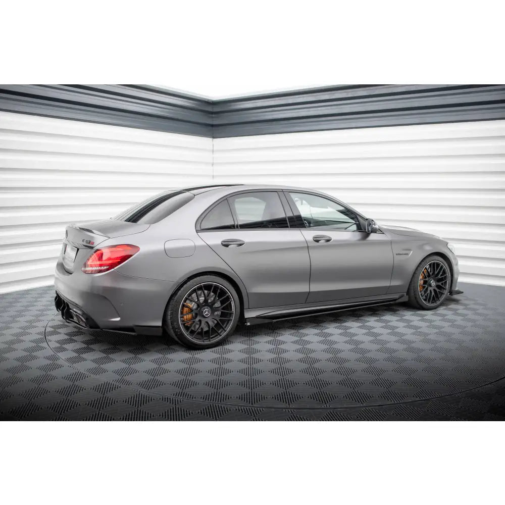 Sideskjørt Street Pro + Flaps Mercedes-amg C63 Sedan / Estate W205 Facelift