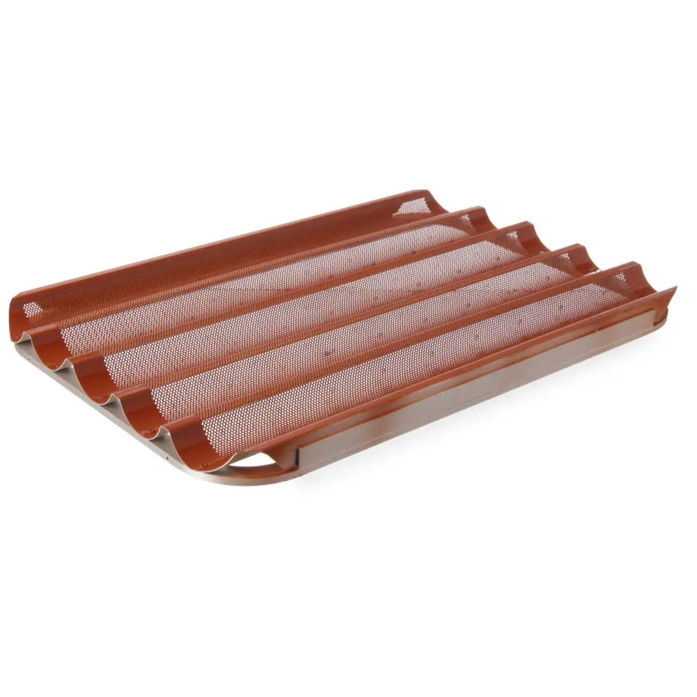 Silikon Bakeform for Baguetter 60x40cm med 5 Riller - Hendi 808245