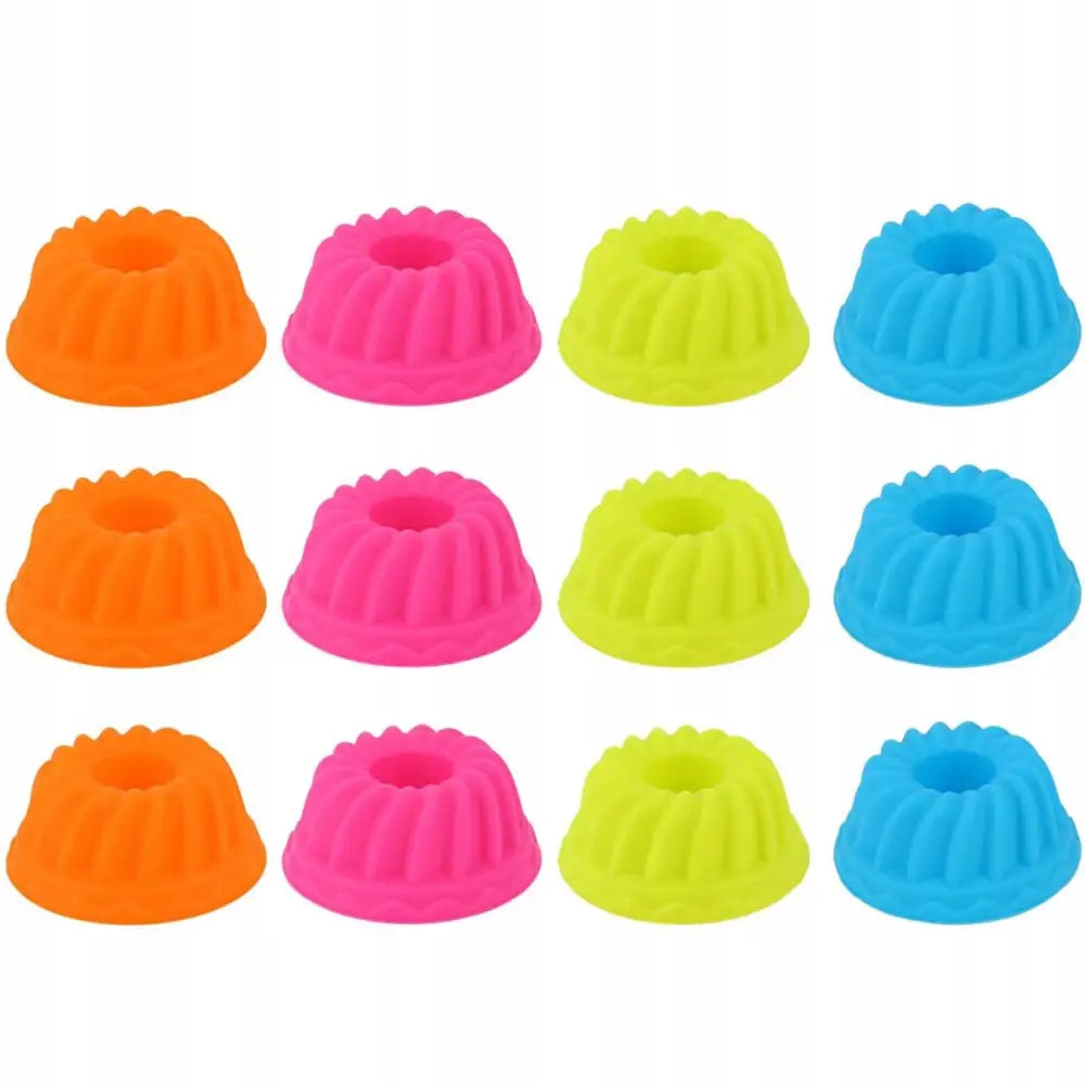 Silikonformer for Muffins og Cupcakes Sett med 12 Stk