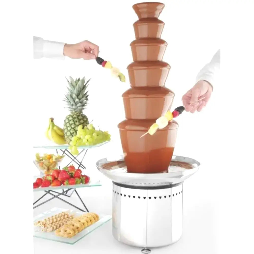 Sjokoladefontene Fondue 6 Nivåer Stål 300 w - Hendi 274163