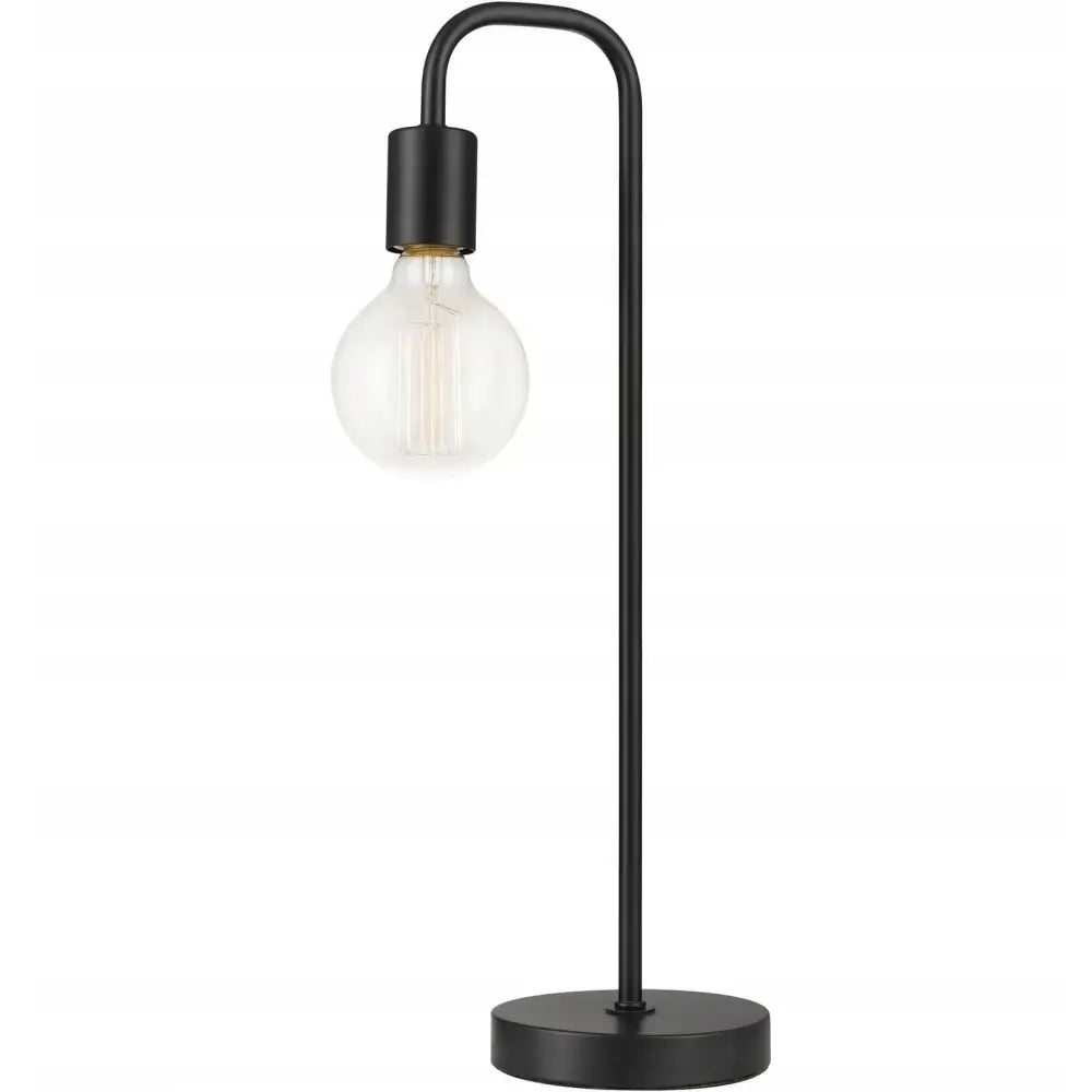 Skandinavisk Svart Nattbordlampe