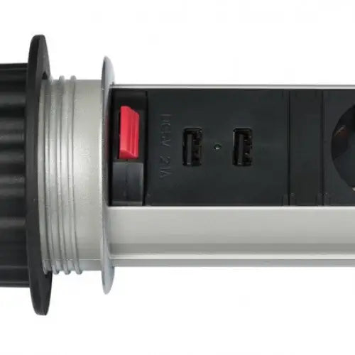 Skrivebordskolonne med Usb Lader Tower Power 3-veis 2m