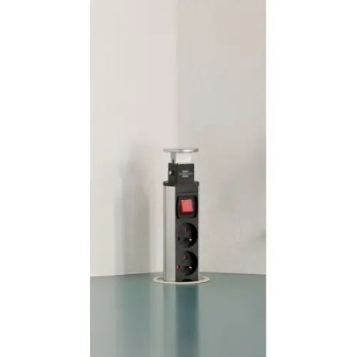 Skrivebordskolonne med Usb Lader Tower Power 3-veis 2m