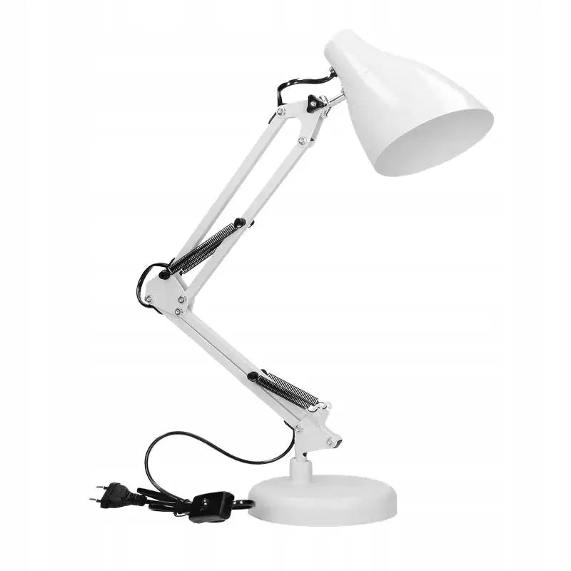 Skrivebordslampe Dian 60w E27 Hvit Stål