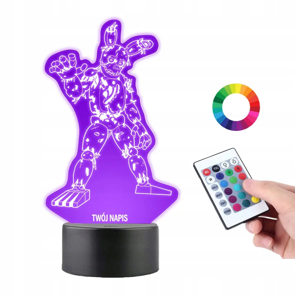 Skrivebordslampe Figur fra Spillet Fnaf Five Nights at Freddy’s William Afton