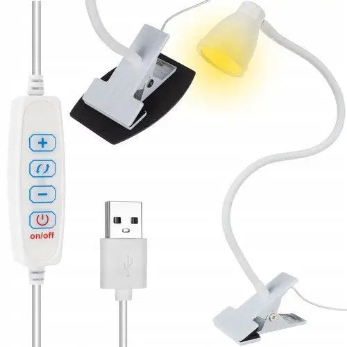 Skrivebordslampe med Klemme - Hvit Izoxis 19455