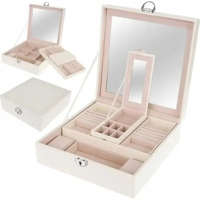 Sminkeboks for Smykker - Hvit Beautylushh