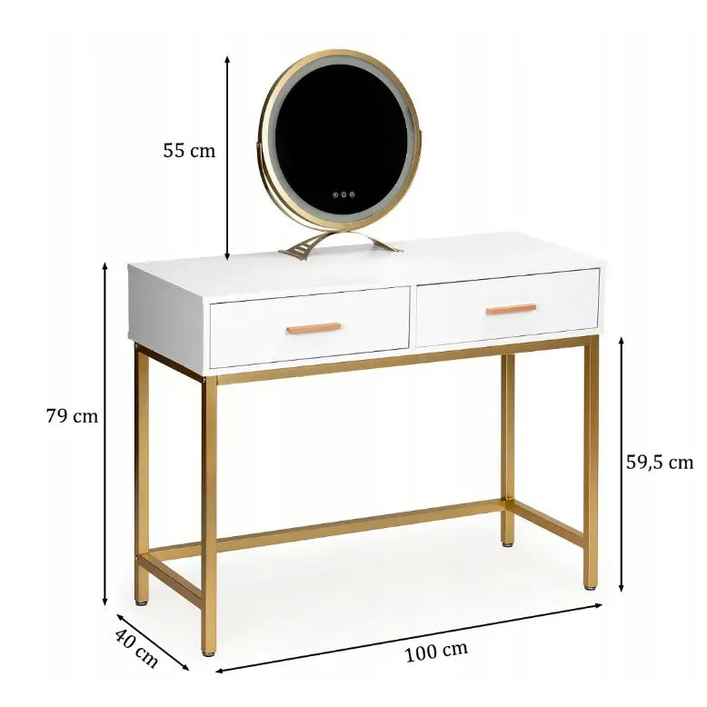 Sminkebord i Loft-stil med Led-speil
