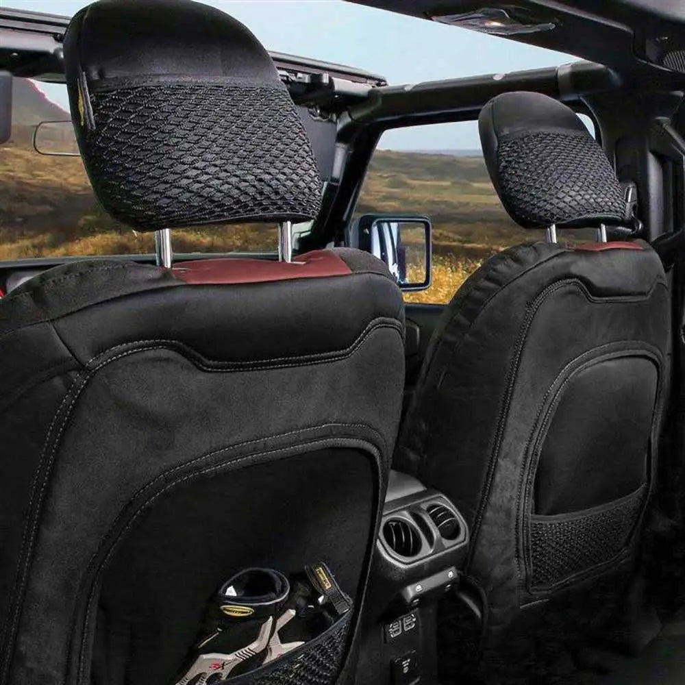 Smittybilt Gen2 Neoprene Setetrekk i Svart/rød - Jeep Wrangler Jl 4 d 18-