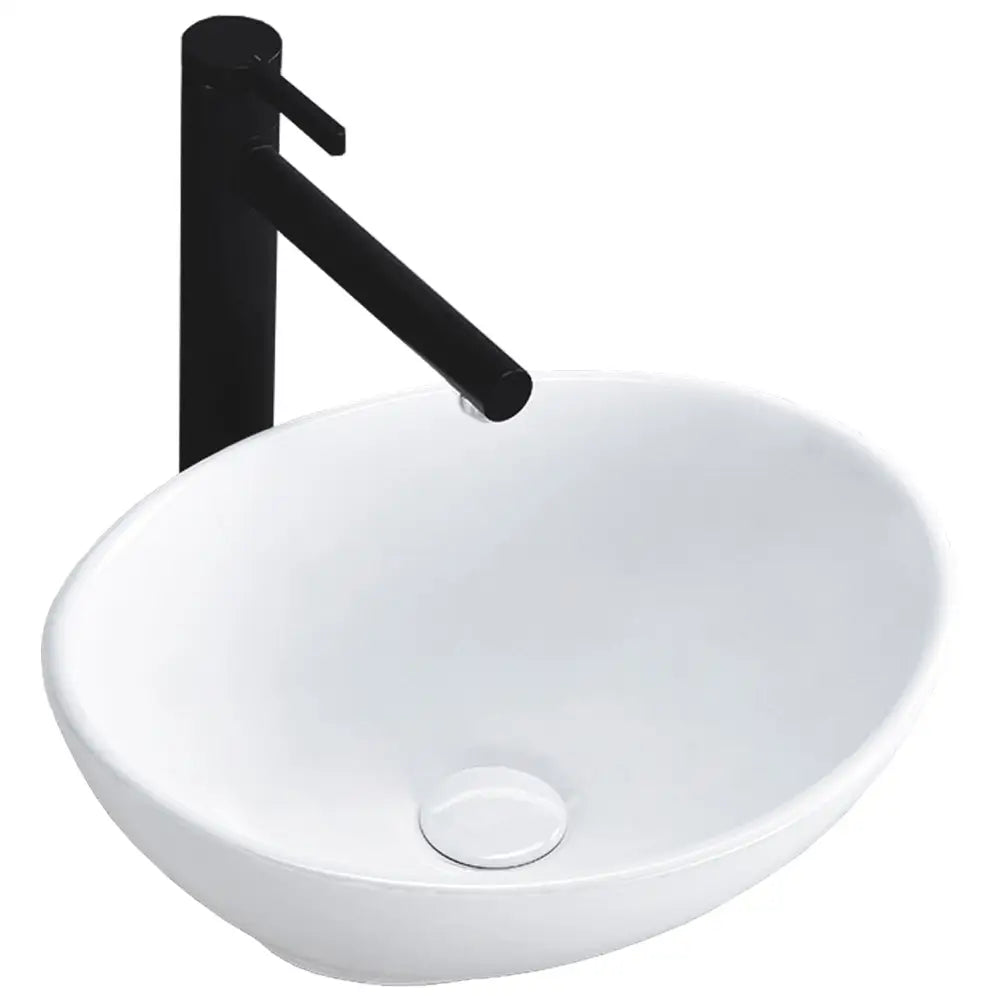 Sofia Mini Hvit Keramisk Servant for Benkeplate Rea