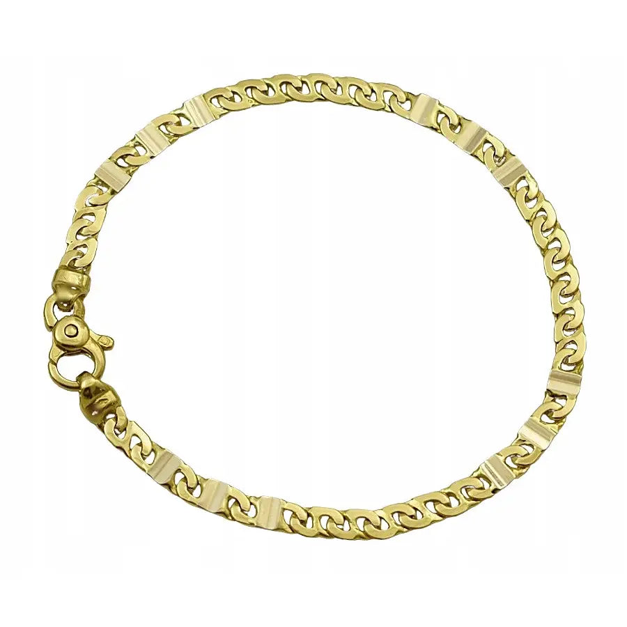 Armbånd Dame i Gull med Charms og Diamantbesetning 14k