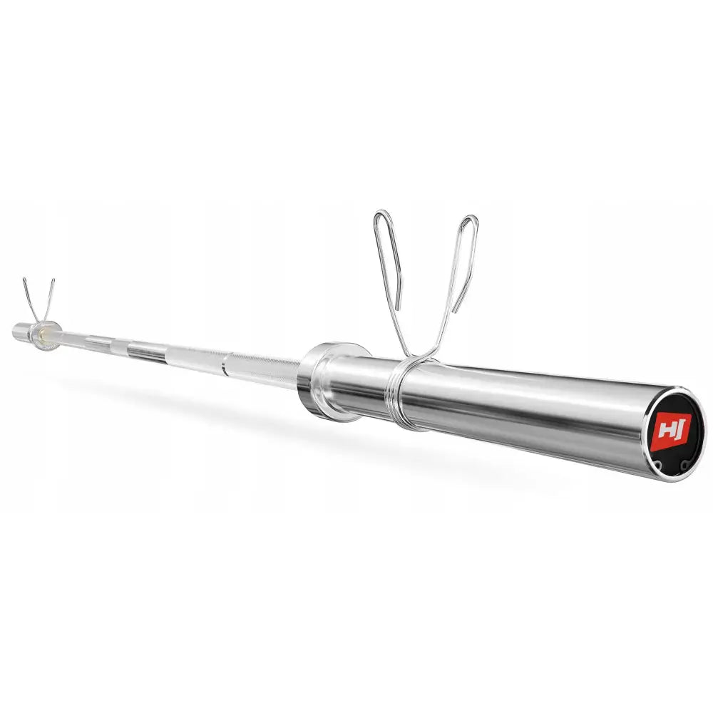 Solid Olympisk Vektstang i Metall 220 Cm + Låseklemmer