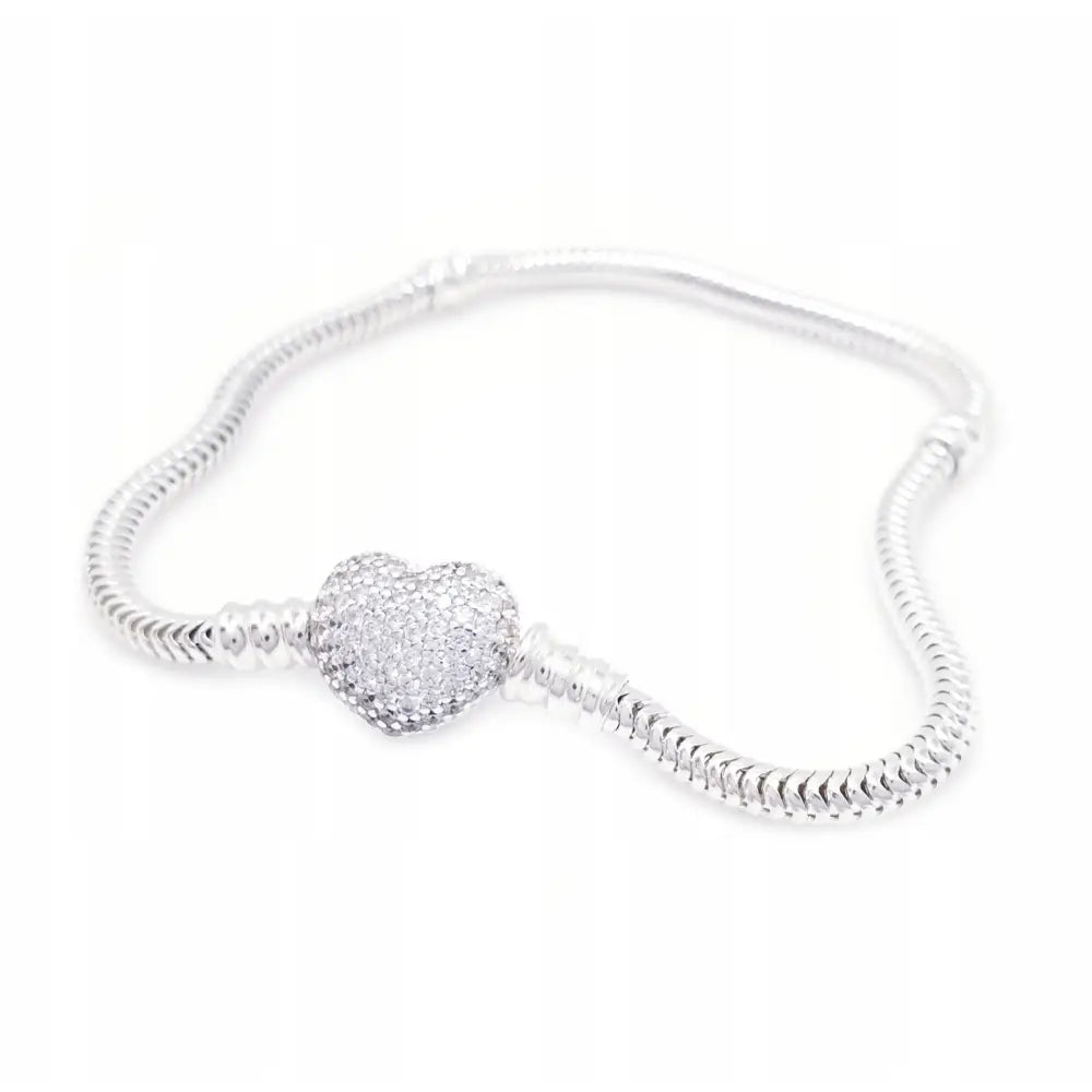 Armbånd Dame med Charms i Sølv 23 Cm
