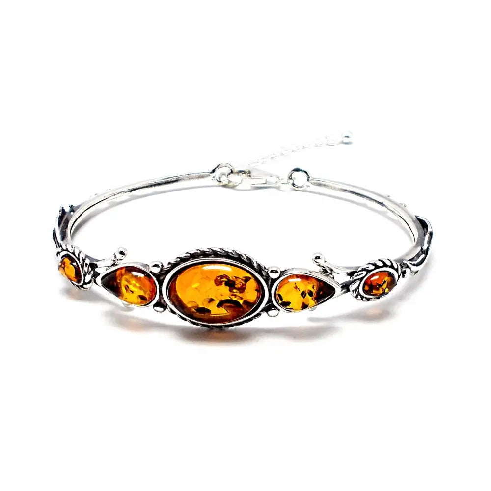 Armbånd Dame med Rav og Charms