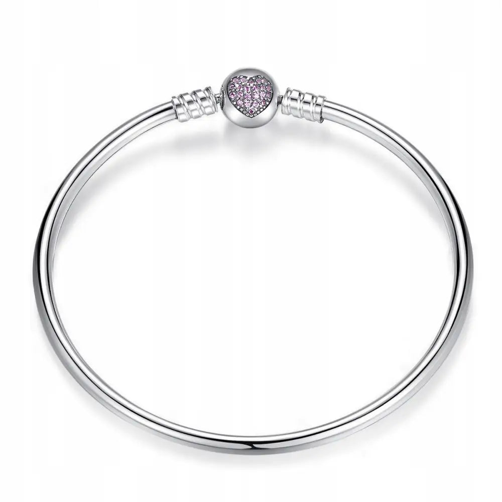 Armbånd Dame med Charms Stilig Hjerte i Sølv 21 Cm