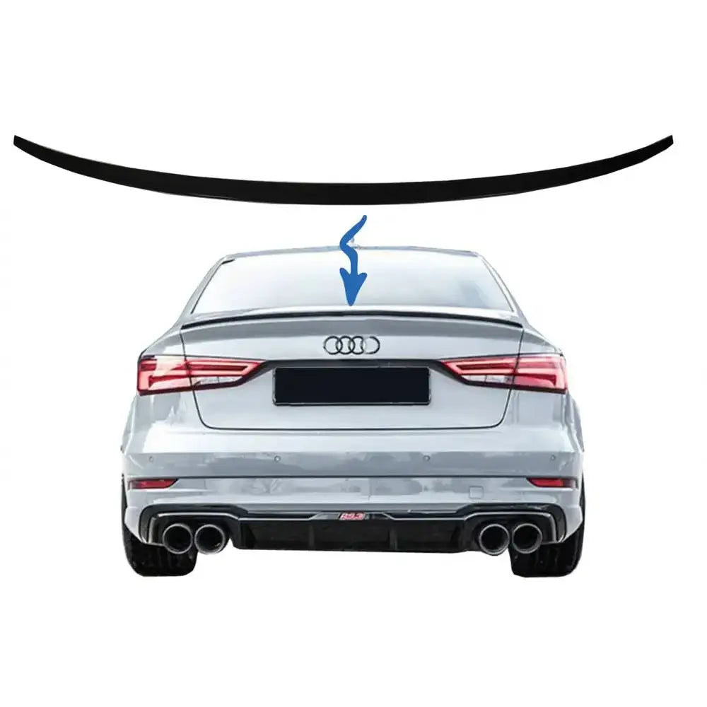 Spoiler Audi A3 8v Sedan (2013-up) Piano Black