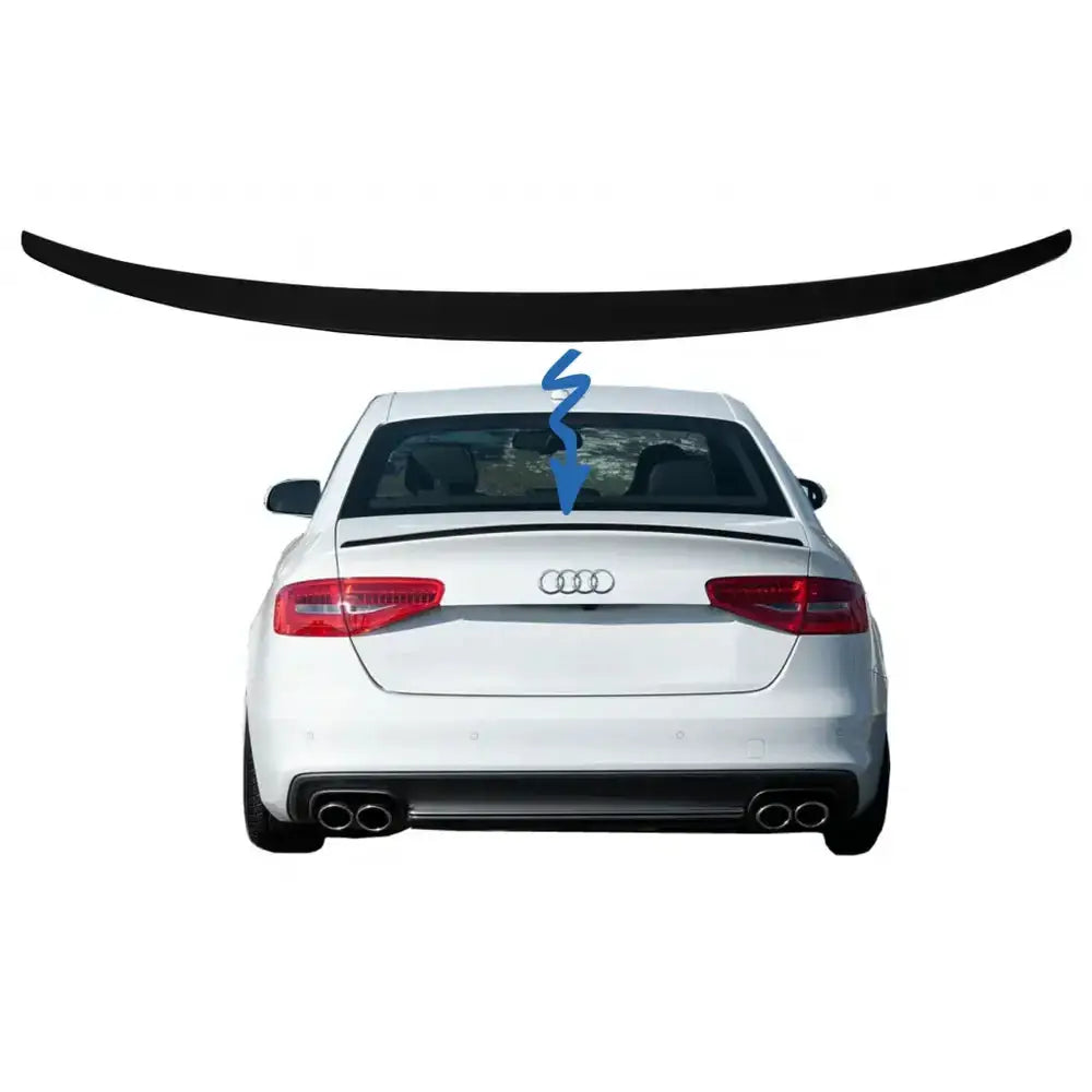 Spoiler Audi A4 B8 Sedan (2008-2015) Matte Black