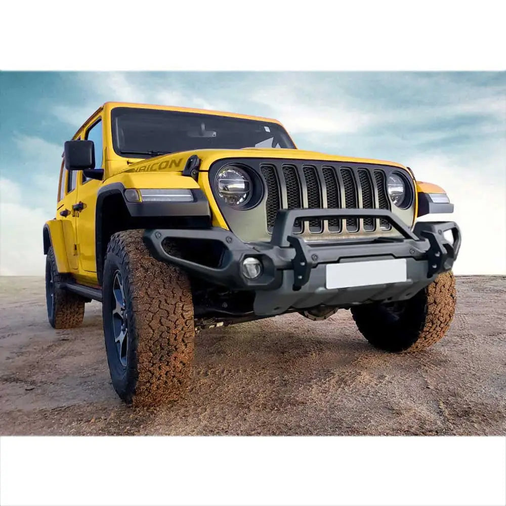 Stålfrontstøtfanger med Bullbar og Vinsjplate - Jeep Wrangler Jl 4xe 21-