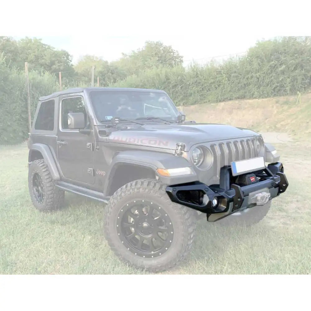 Stålfrontstøtfanger med Bullbar og Vinsjplate - Jeep Wrangler Jl 4xe 21-