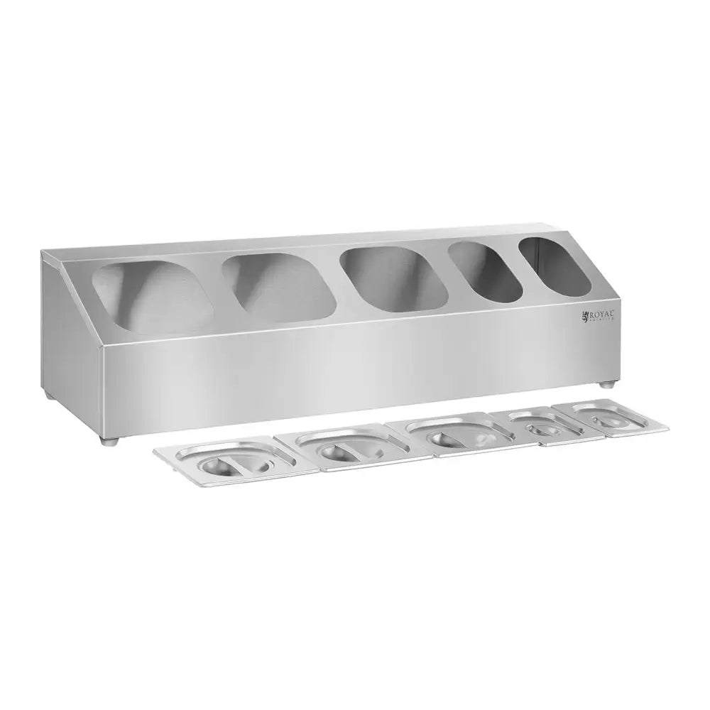 Stativ for Beholdere 3x Gn1/6 2x Gn1/9 + Lokk Rustfritt Stål