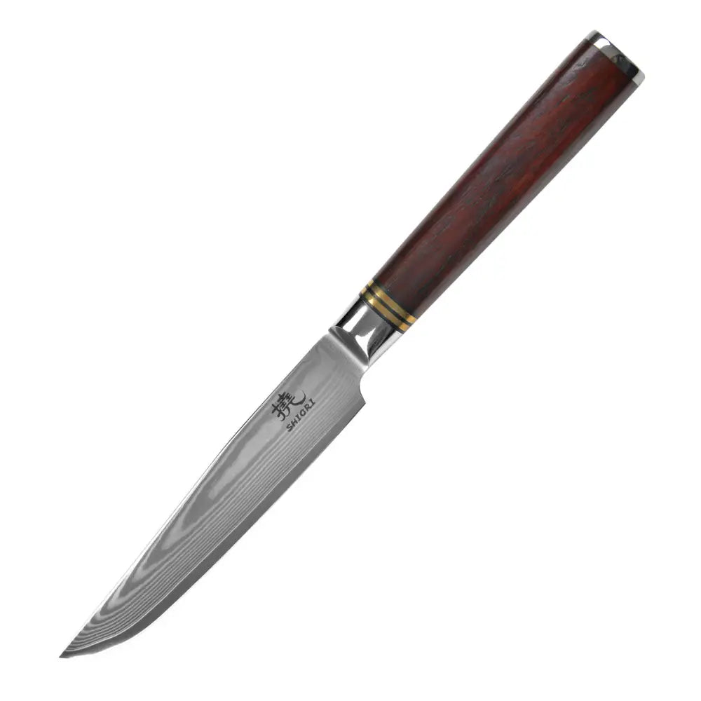 Steakkniver Shiori 撓 - Presis Lite Flersjiktet Damask-stål