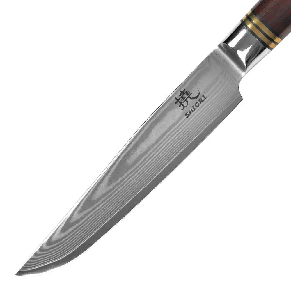 Steakkniver Shiori 撓 - Presis Lite Flersjiktet Damask-stål