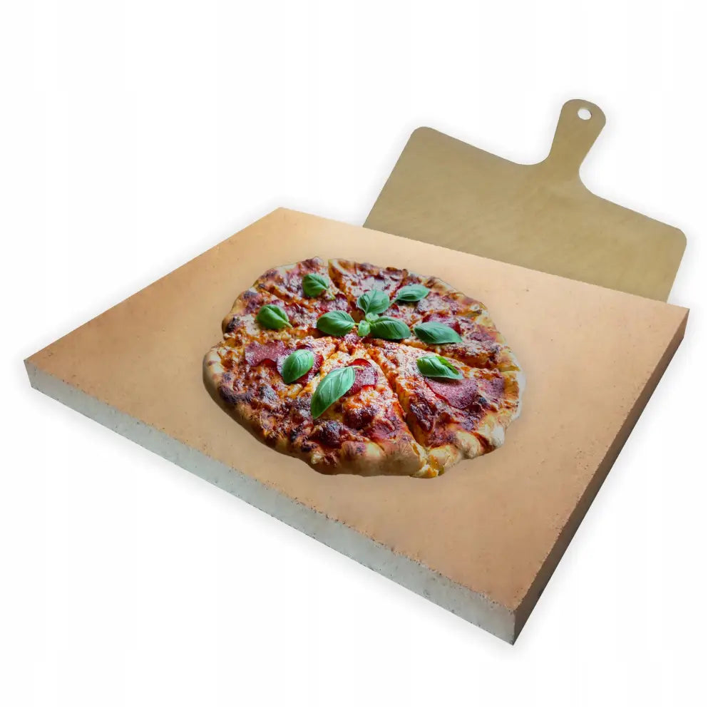 Stein til Pizza i Skamol (stor) 40x30 + Pizzaspatel