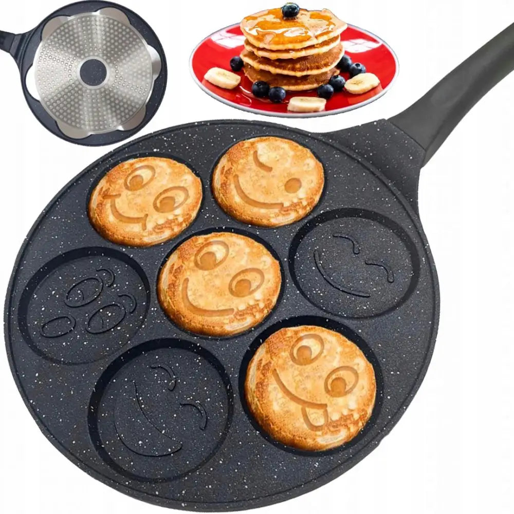Stekepanne for Pannekaker og Speilegg med Smiley-design