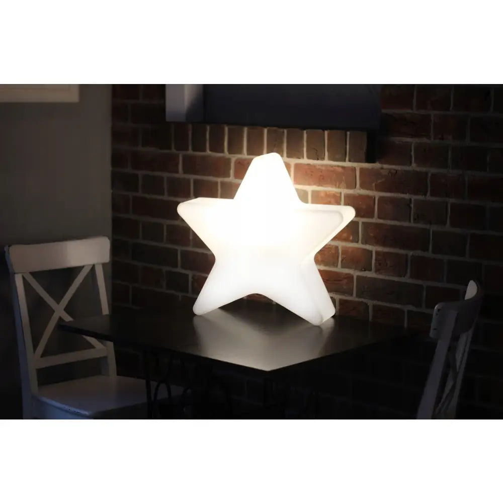 Stjerne Belyst Led Kaldt Lys (svart Kabel)