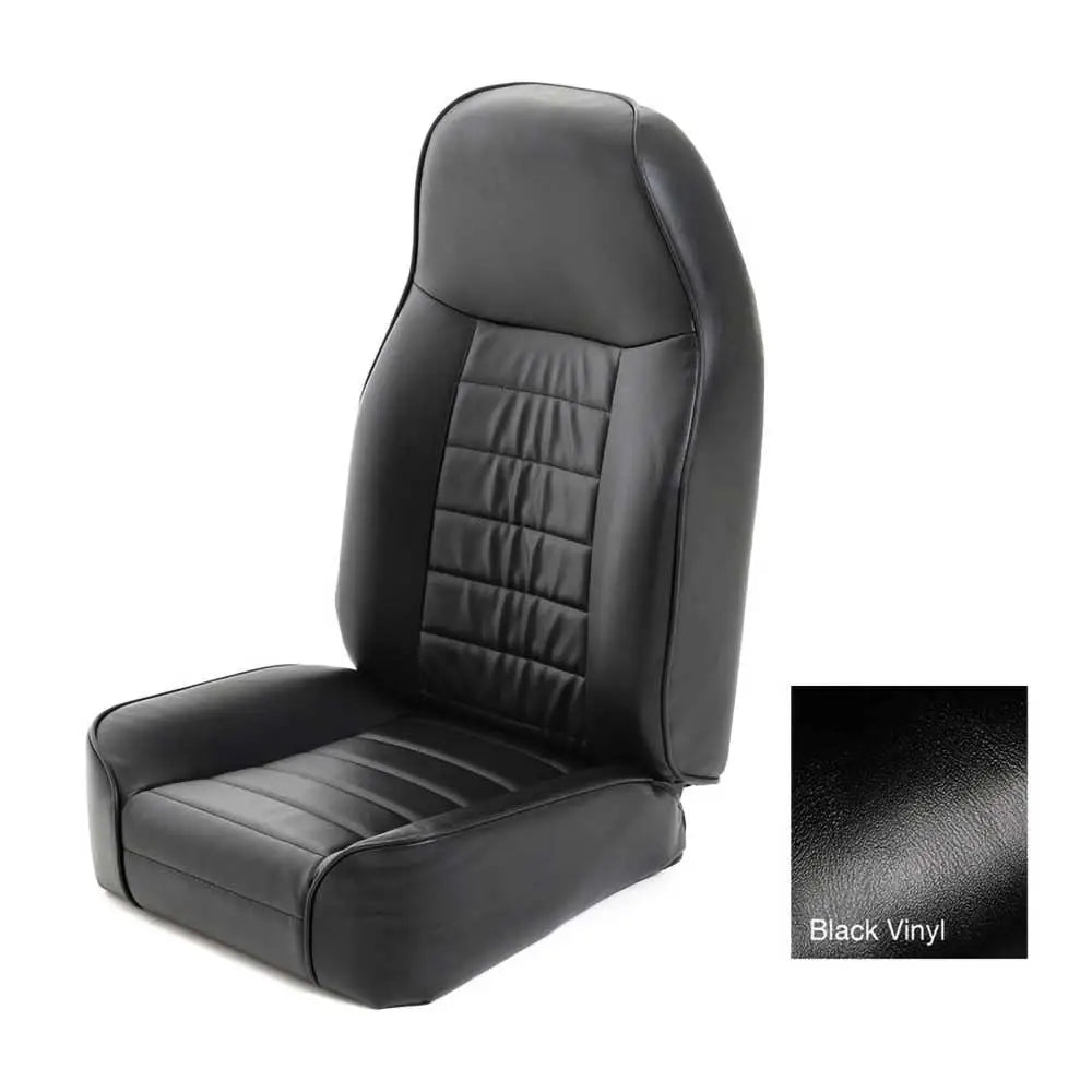 Stol-i-bøtte Foran Standard Bucket Svart Vinyl Smittybilt - Jeep Cj 76-86