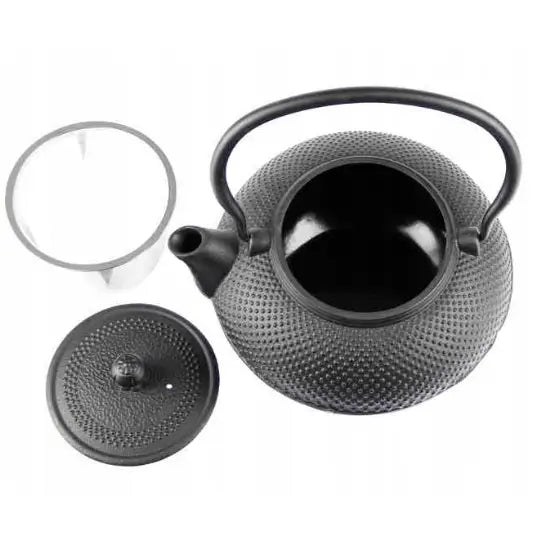 Støpejern Tekanne med Infuser for Te og Urter