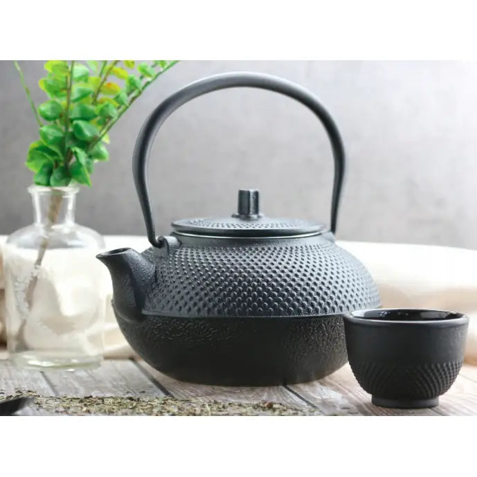 Støpejern Tekanne med Infuser for Te og Urter