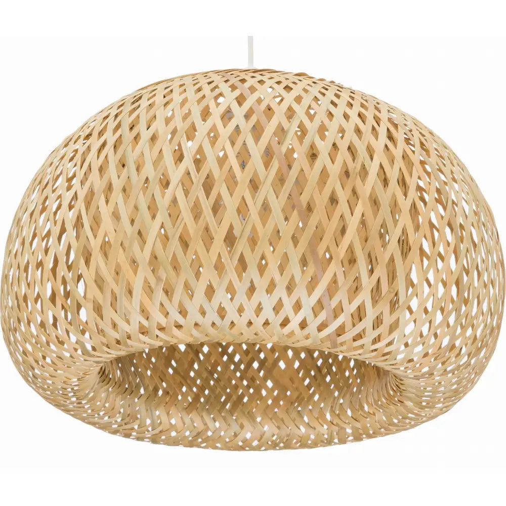 Stor Boho Hengelampe i Bambus 40cm Dmt53 (dmt56)