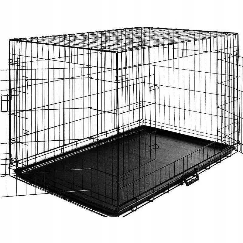 Stor Metallbur Hundegård for Hunder 122x76x83