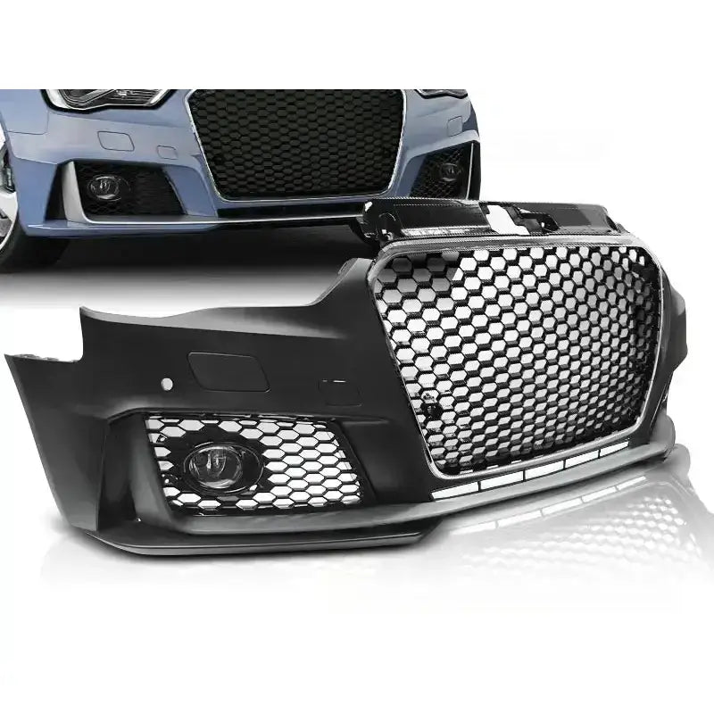 Støtfanger Audi A3 12-16 Rs3 Style Chrome Black Pdc