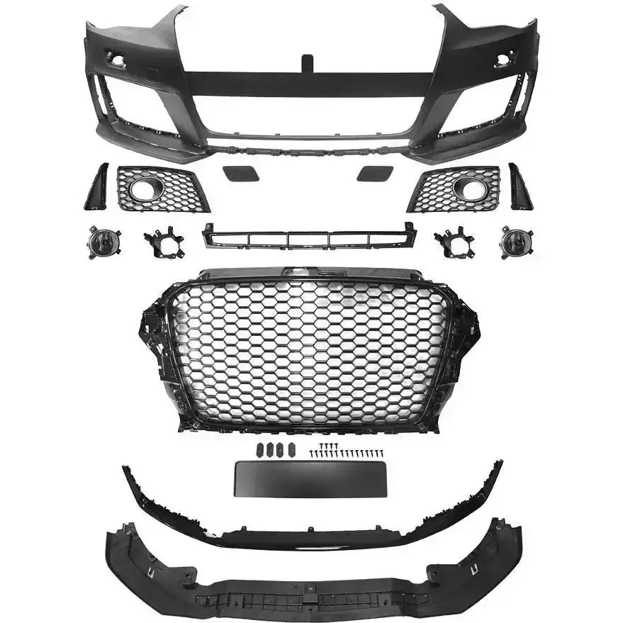 Støtfanger Audi A3 12-16 Rs3 Style Glossy Black