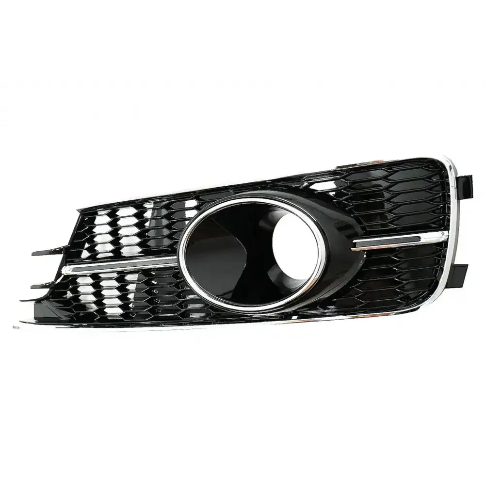 Støtfanger Nedre Griller Audi A6 C7 4g Facelift 15-18 Piano Black & Chrome