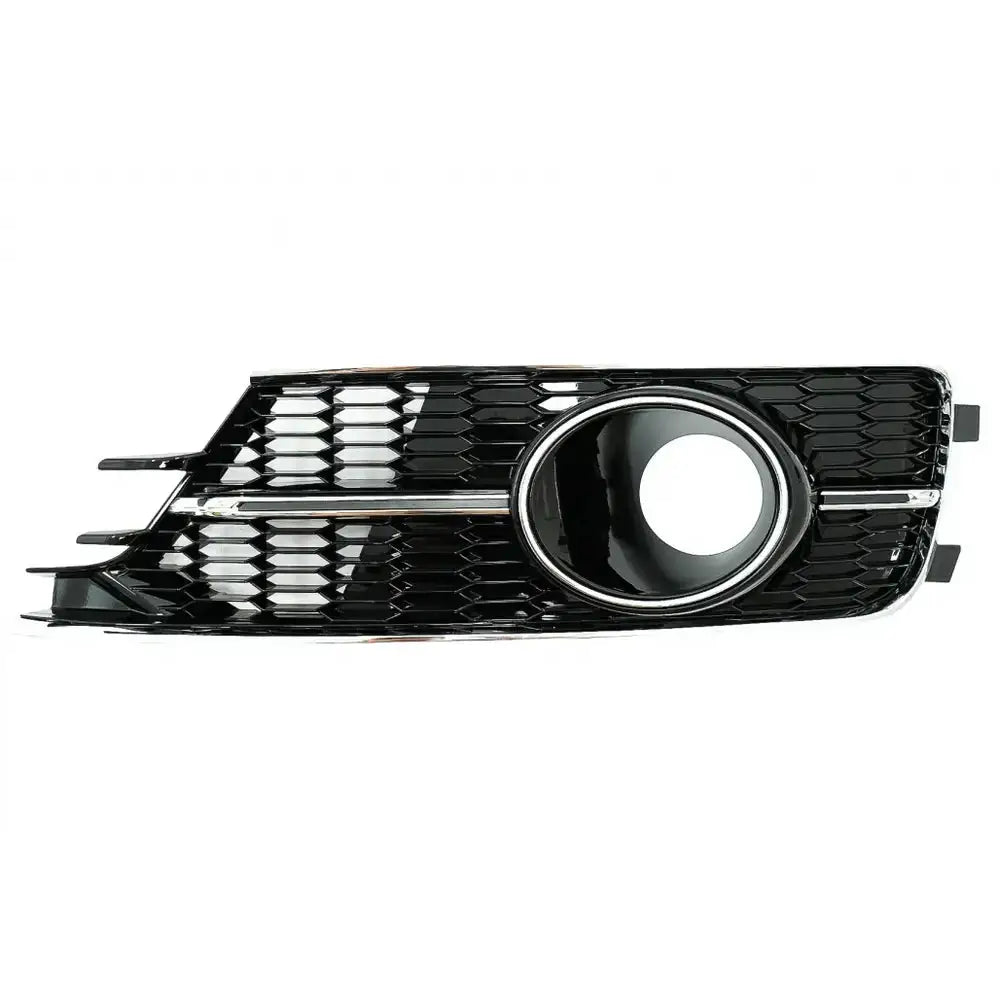 Støtfanger Nedre Griller Audi A6 C7 4g Facelift 15-18 Piano Black & Chrome