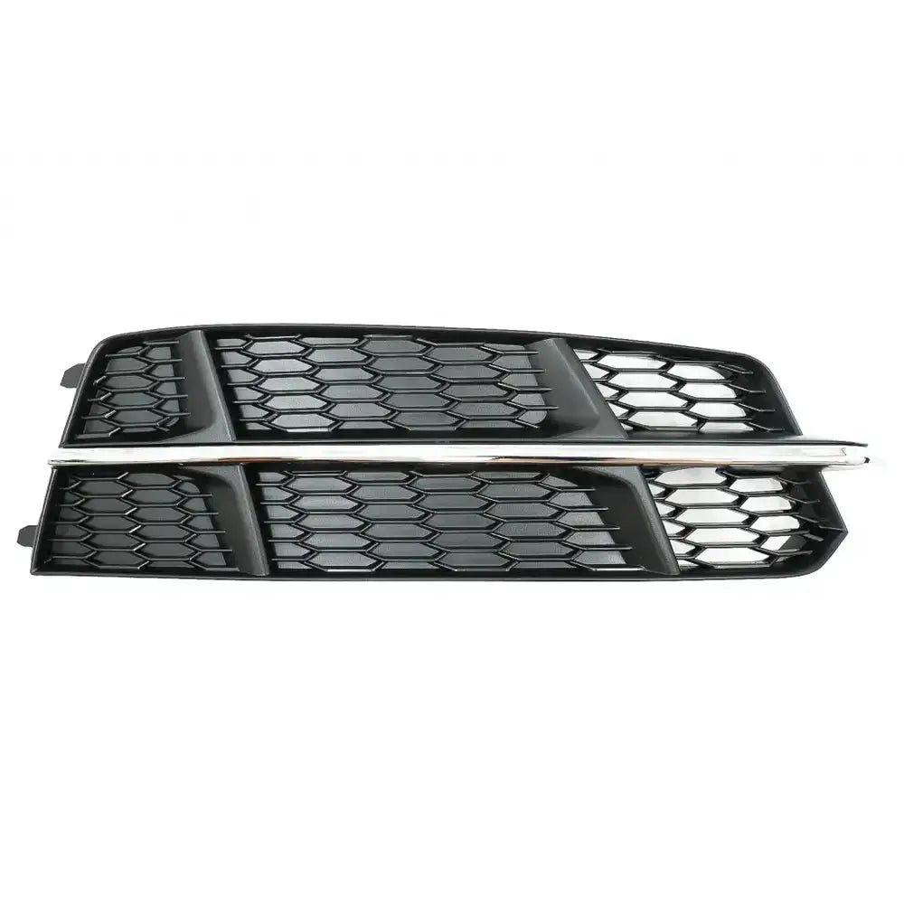 Støtfanger Nedre Griller Audi A6 C7 4g S-line Facelift 15-18 Black Chrome