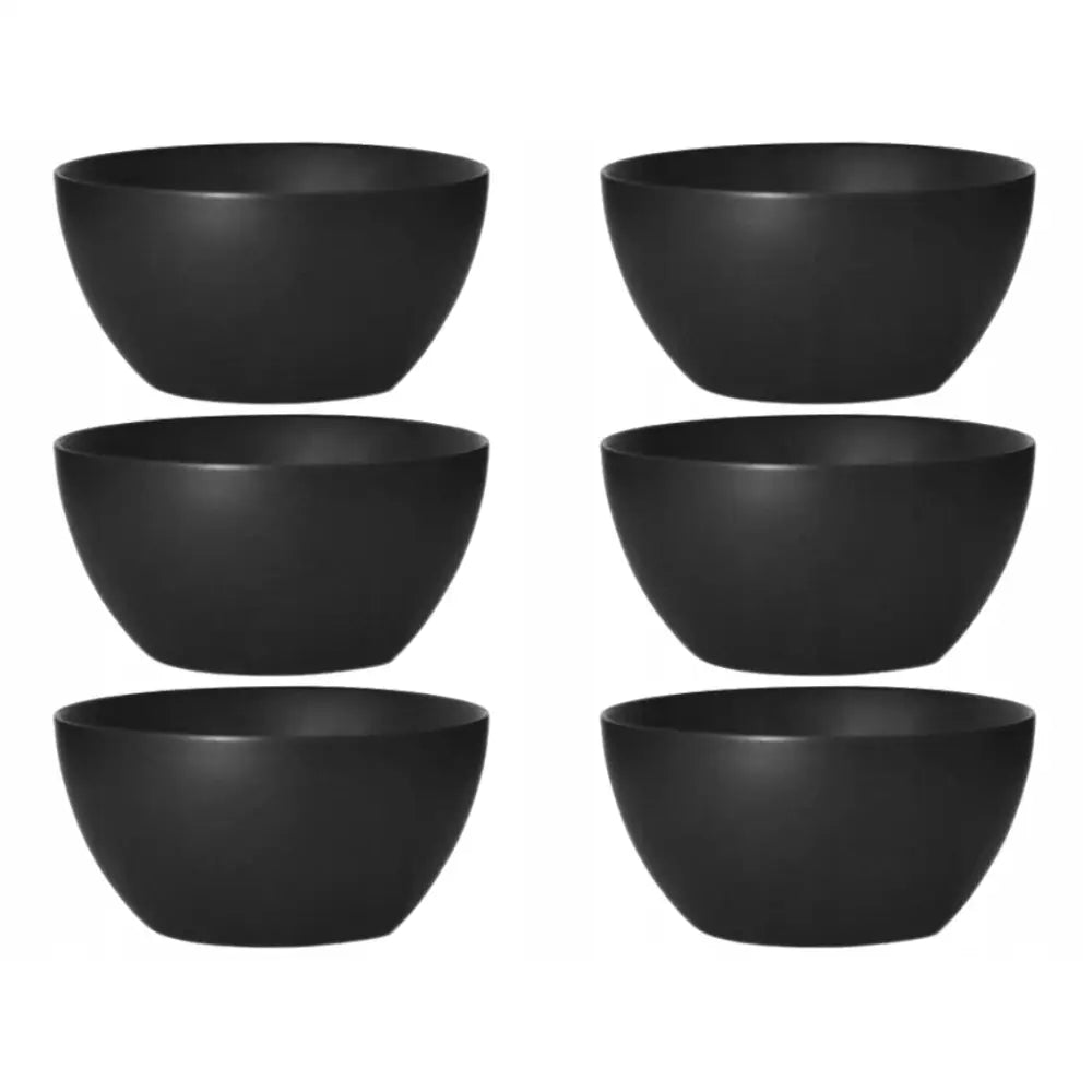 Suppetallerken Skål 6 Stk 500ml 14cm Svart London