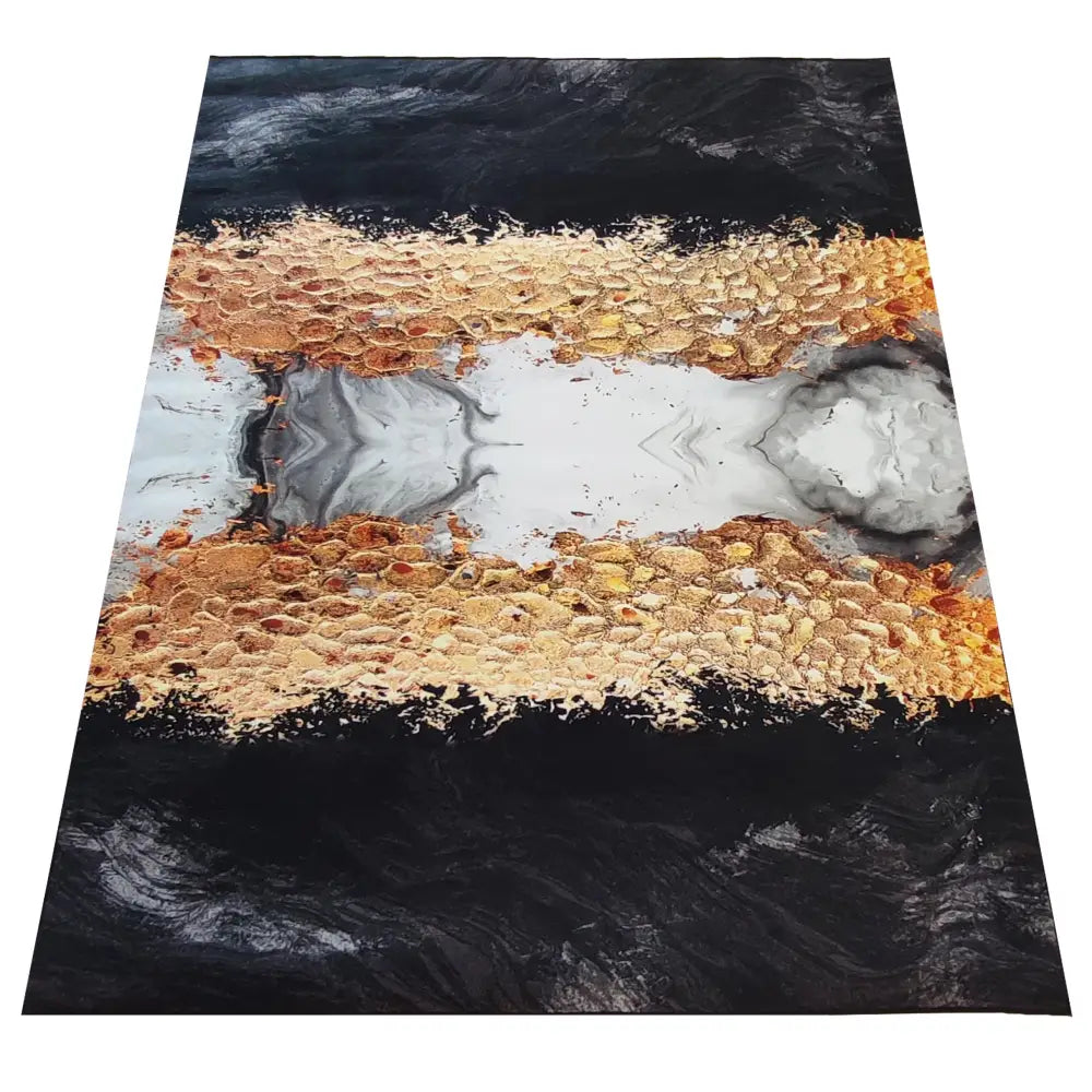 Svart og Gull Tepe n 13 160 x 220 Cm
