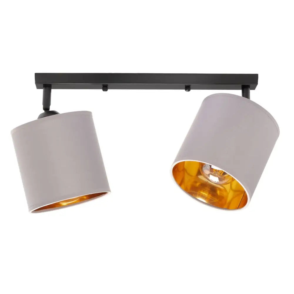 Taklampe Dobbel Grå Skjerm Oro