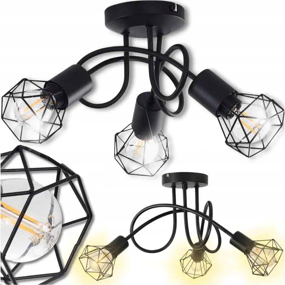 Taklampe Hengende Lysekrone Loft Diamant